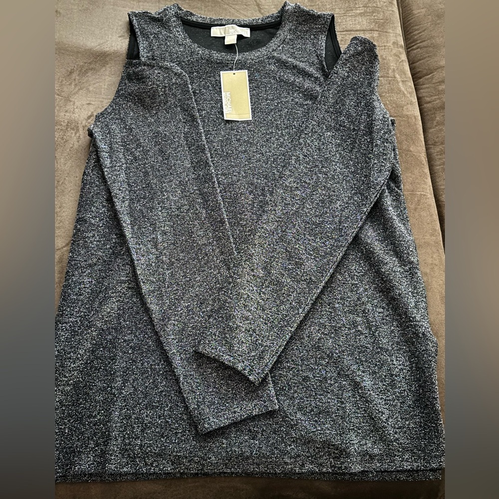 Michael Kors Black And Silver Sweater